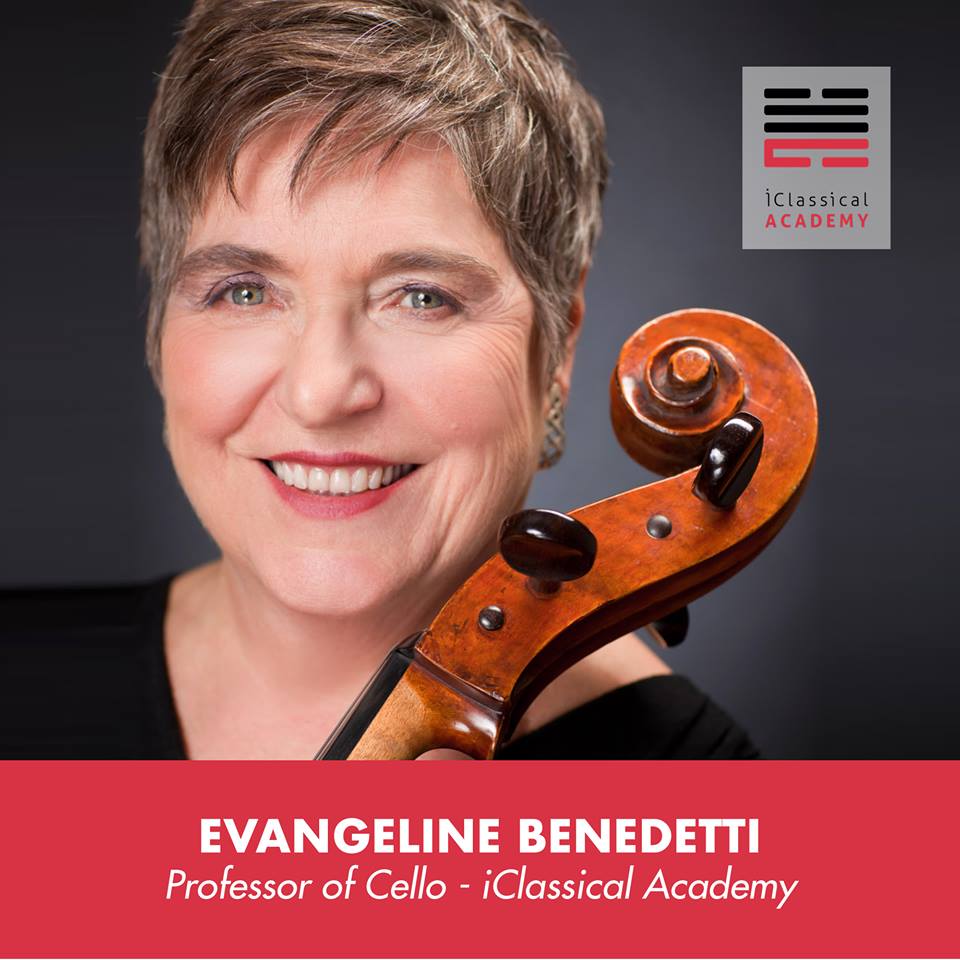 Evangeline Benedetti teaching cello bowing techniques